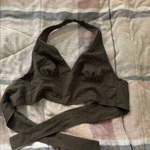 Altar'd State Olive Green Crop Top